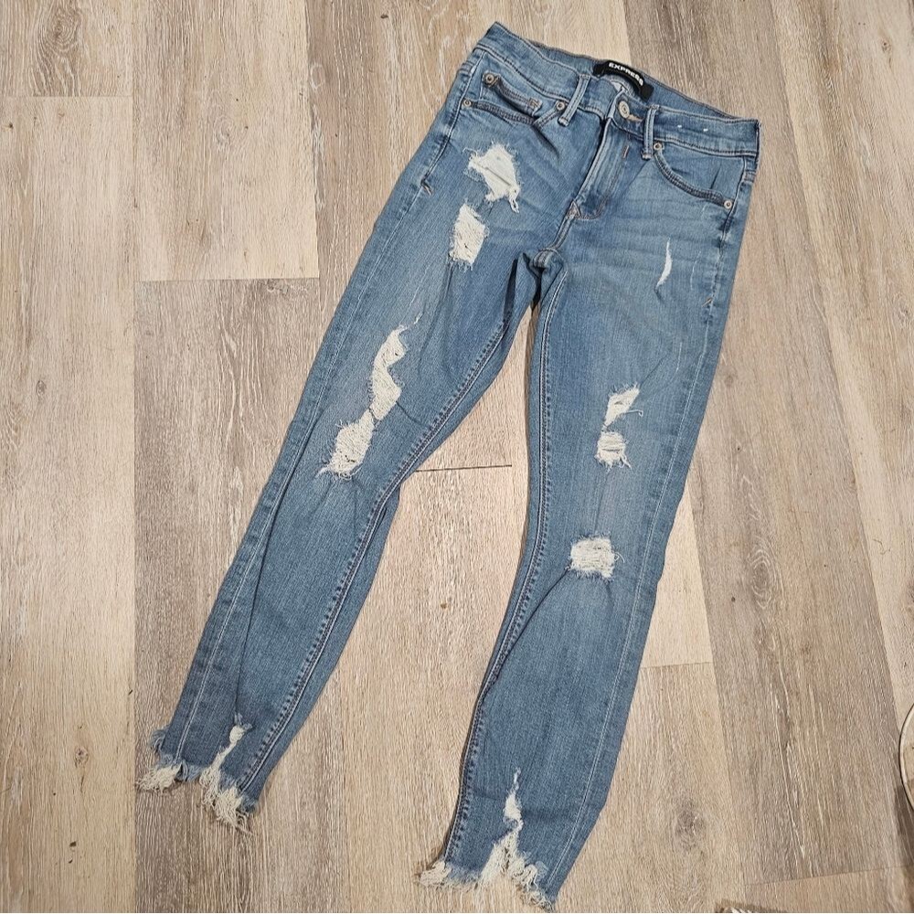 Express Stretchy Midrise Ankle Jeans